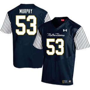Notre Dame Fighting Irish Men's Quinn Murphy #53 Navy Under Armour Alternate Authentic Stitched College NCAA Football Jersey EWE4399VR